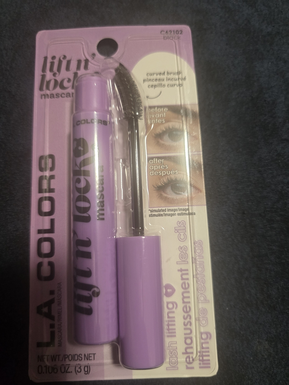 L.A. Colors Lift n' Lock Mascara — Lavender